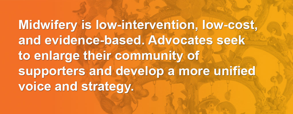 MidwiferyIsLow-Intervention,Low-Cost,AndEvidence-Based.AdvocatesSeekToEnlargeTheirCommunityOfSupportersAndDevelopAMoreUnifiedVoiceAndStrategy.